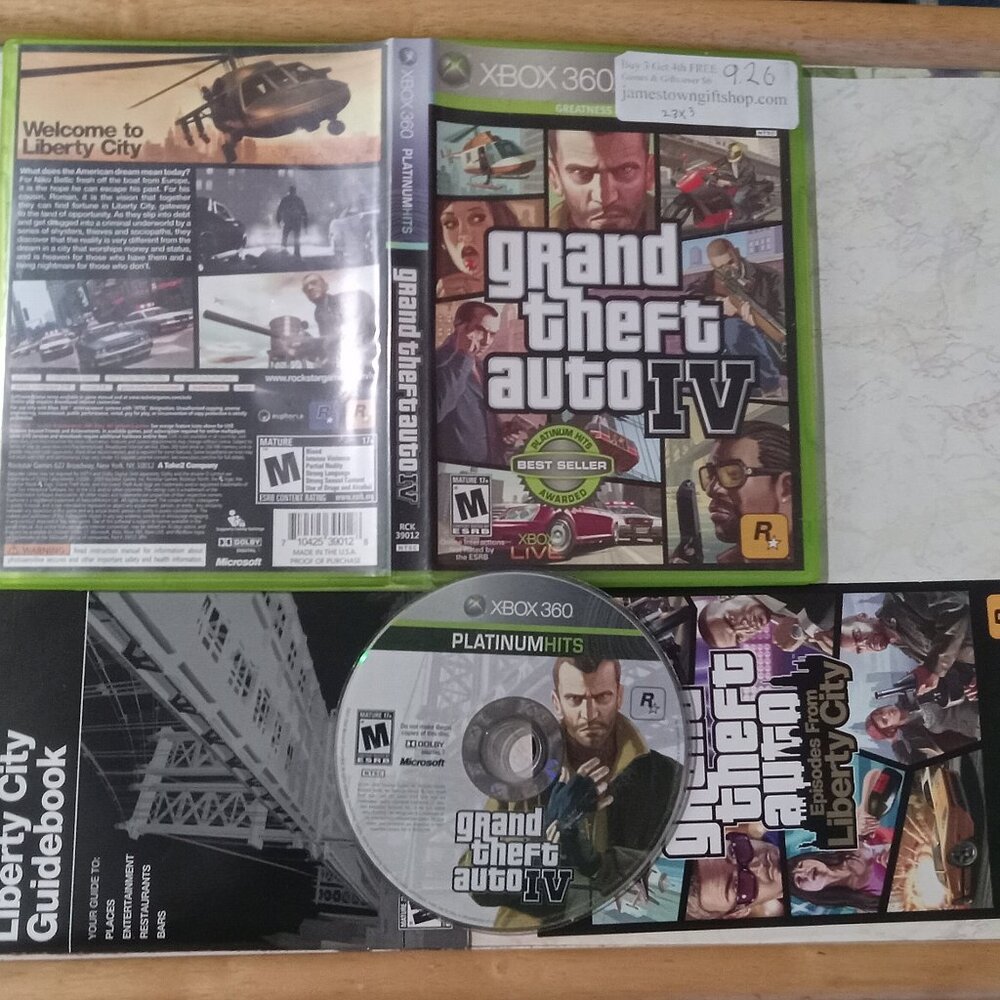 Grand Theft Auto IV Tested Xbox 360 Video Game